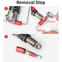 Strumento di rimozione e installazione della boccola dell'ammortizzatore Muqzi KROXNE - 9  