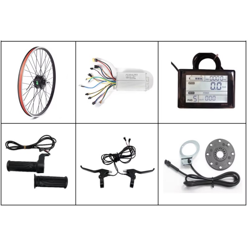 Electric bike conversion kit with 36v 500w front motor 20, 26, 27.5, 28, 29", 700cc KROXNE - 4  