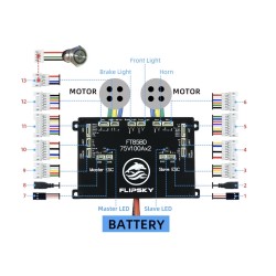 Contrôleur ESC Flipsky FT85bd avec boîtier en aluminium pour skateboard électrique, vélo, scooter ou moto KROXNE - 6  