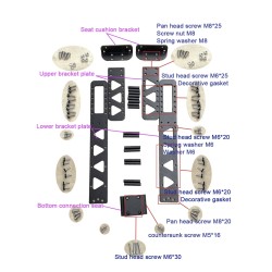 Sedadlo na kolobežku Dualtron Thunder, Ultra, Victor DT2 DT3 Achilleus Compact Minimotors - 6  