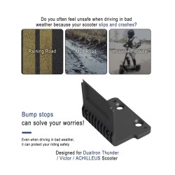 Modificeret fortykket skærm i aluminium anti-kollisionsbaffel til Dualtron Thunder, Victor, Achilles, DT3 Minimotors - 13  