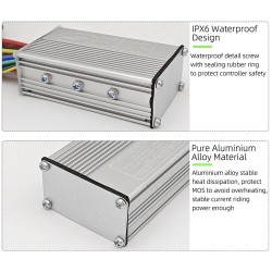 S866 valdiklio ir ekrano rinkinys elektriniam dviračiui - 24 V, 36 V, 48 V - 250 W, 350 W, 500 W 13 A, 15 A, 22 A  - 10 Aukšto p