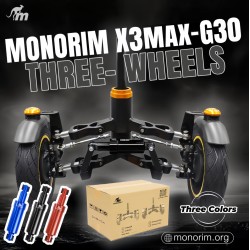 Sospensione anteriore Monorim X3 con due ruote per Ninebot Max G30 & monopattini simili – Ricambio & ammortizzatore Monorim - 8 