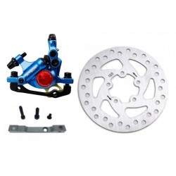 Komplet blåt xTech bremsesæt til Xiaomi M365, 1S, Essential, Pro2 eller M365 Pro. ZOOM xTech - 1 
Zoom Xtech HB100 blå bremsesys