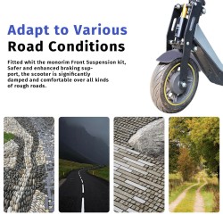 Sospensione anteriore Monorim MN2 per KQi2 Pro, comfort e stabilita  - 3 Migliora comfort, controllo e stabilita. Sospensione an