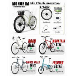 Kit Monorim BPK350 moteur 380w - batterie incluse pour vélo électrique  - 20 Kit de puissance pour vélo électrique Monorim BPK35