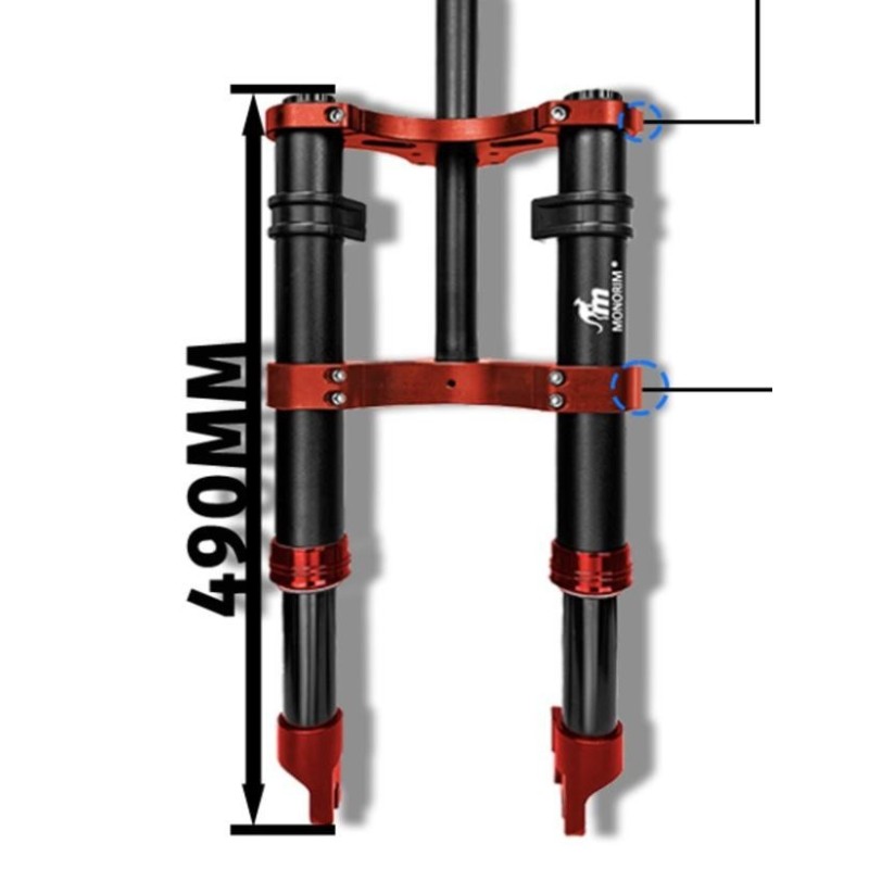 Suspensie fata Monorim MD0 Coil Spring 490mm x 165mm  - 3 
Compatibilitate: Monorim MD0 Coil Spring 490mm x 165mm pentru configu