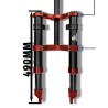 Suspensão dianteira Monorim MD0 Air Hydraulic 490mm x 165mm  - 5 
Compatibilidade: para montagens compativeis com a forquilha Mo