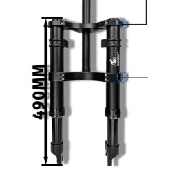 Sprednje vzmetenje Monorim MD0 Dual Air Version 490mm x 165mm  - 3 
Kompatibilnost: za konfiguracije z mero 490mm x 165mm (pred 