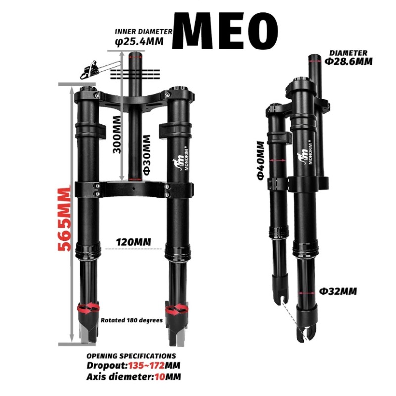Suspensión delantera Monorim ME0 Air  - Hidraulic version  - 2  
