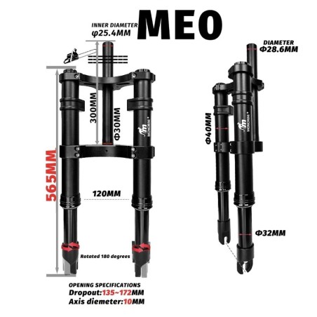Monorim ME0 Air eesmine vedrustus - Hidraulic version 565mm x 165mm  - 2 
Uhilduvus: Monorim ME0 Air eesmine vedrustus Hidraulic