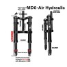 Monorim MD0 Air Hydraulic framfjädring 490mm x 165mm  - 2 
Passform: for kompatibla Monorim MD0 framgaffelmontage; kontrollera 4