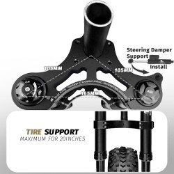 Suspension avant Monorim MD0-FiidoQ  - 7 
Compatibilite : suspension avant Monorim MD0-FiidoQ pour Fiido Q (Q1/Q1S) et mini e-bi