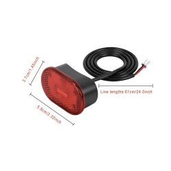 Zadna svetlina za Xiaomi 5 5 Pro i 5 Max LED bezopasnost trotinetka  - 6  