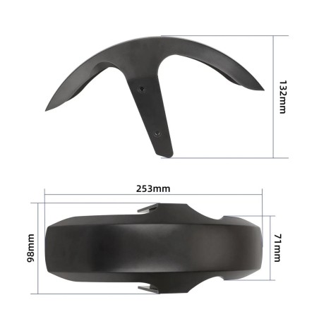 Garde-boue avant pour trottinette Xiaomi 5 MAX  - 1  