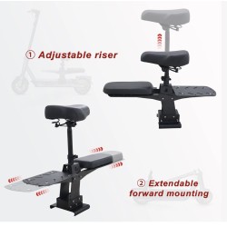 Monorim SCMAX-G2 Sitz für Segway Max G2 und G65 E-Scooter  - 6  