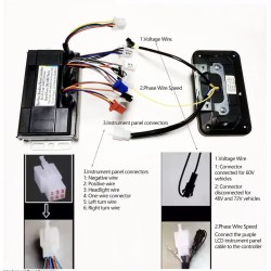 Kit controller motore brushless a onda sinusoidale 48V 84V 50A 3000W con acceleratore e display  - 12 Elenco prodotti

Controlle