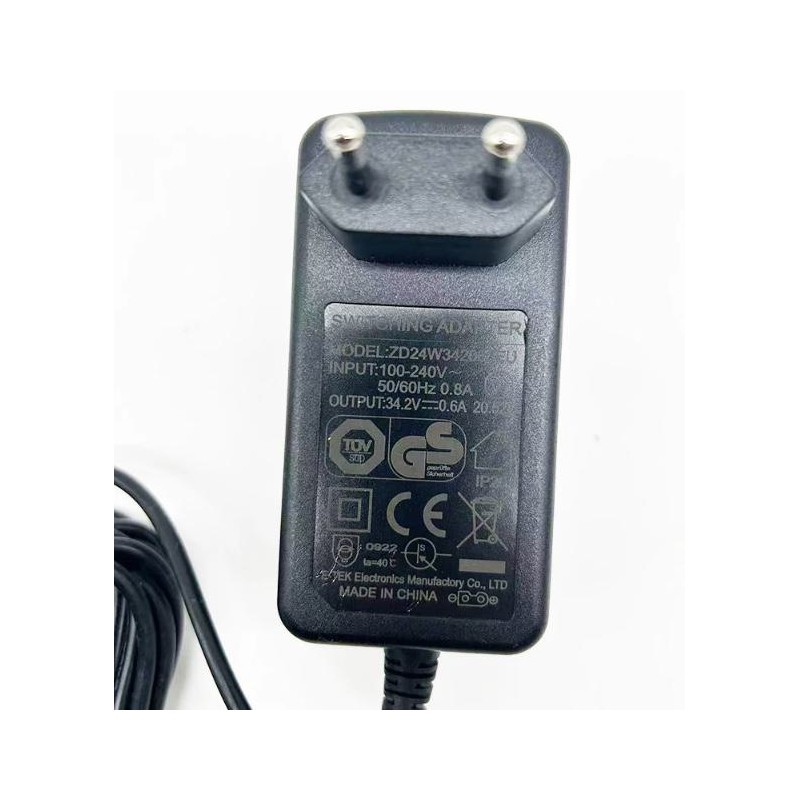 Porszivo tolto 34,2V 0,6A (ZD24W342060EU) halozati adapter  - 1 Kompatibilis 34,2V 0,6A: porszivokhoz, amelyek ezt a specifikaci