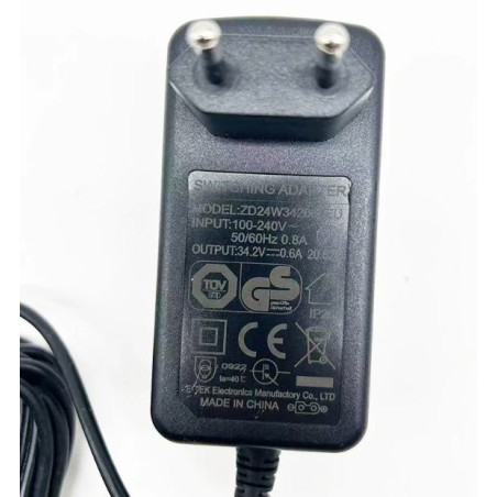 Carregador de corrente para aspirador 34,2V 0,6A (ZD24W342060EU)  - 1 Compatibilidade 34,2V 0,6A: para aspiradores que usam esta