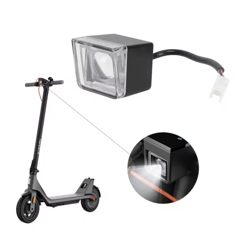 Front light for Xiaomi 4 Lite 2nd Gen scooter – LED headlight for safer riding  - 1 Exact compatibility: designed for Xiaomi 4 L