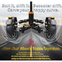 Suspensie fata cu roata dubla Monorim X3 Max Air pentru Ninebot Max G2: piesa si amortizor Monorim - 1 Compatibila cu Ninebot Ma