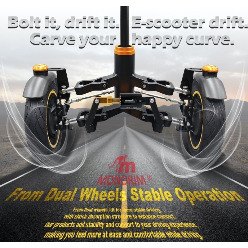 Monorim X3 Max Air dual front wheel suspension for Ninebot Max G2: rezervna chast i amortisyor Monorim - 1 Suvmestima s Ninebot 