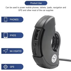 USB ja USB-C laadimisport elektritoukeratta juhtrauale - XT30, XT60 ja XT90  - 5 Sobib elektritoukerataste, elektriliste skuutri
