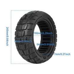11 inch 90/65-6.5 honeycomb solid tyre for Dualtron Thunder, Kaabo and Zero Scooter  - 13 Fits compatible 11 inch 90/65-6.5 rims