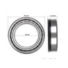 Cuscinetto di pressione inferiore tipo C per Kukirin G4 o simile - ricambio  - 6 Compatibile con Kukirin G4 e modelli simili con
