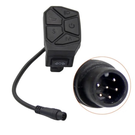 7-in-1 power, light, turn signal and mode switch for iScooter iX3, iX4, iX7 Pro, Smartgyro, Urban Glide or similar  - 7 Compatib