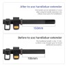 Extensores de aluminio para el manillar de Ninebot Max G30 series o similar  - 6  