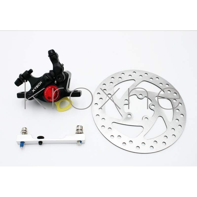 Kompletni crni xTech kočioni komplet za kočnice za Xiaomi M365, 1S, Pro2 ili M365 Pro ZOOM xTech - 1 Zoom Xtech HB100 crni kompl