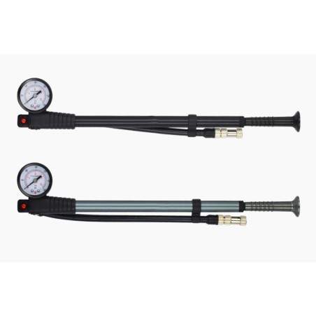 Bomba de ar de precisão de 300 PSI / 20 bar - proteção anti-vazamento.  - 6 Bomba de precisão em alumínio. A bomba é extensível 