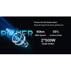 Zestaw podwójnych silników AWD 1000w (dwa silniki 500w) - w zestawie bateria i elektronika Monorim - 1 Otrzymasz dwa razy większ