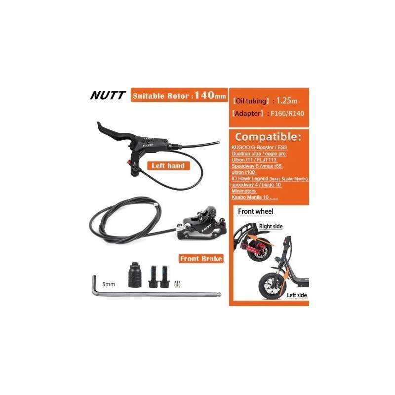 Nutt hydraulisk bremsekaliper  - 10  