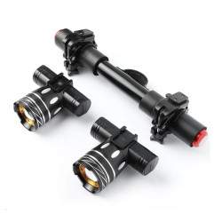 Barra de luces LED dual para patinete eléctrico Xiaomi con batería 1200mAh  - 1 Barra de luces LED dual para patinete eléctrico 