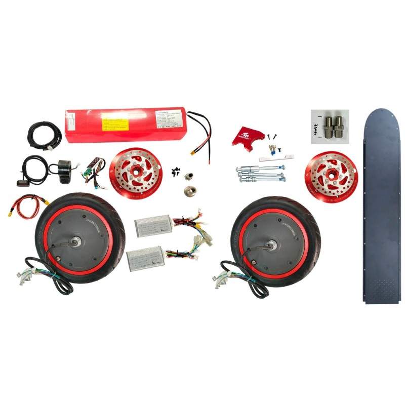 Monorim Dual32 Ultra+ MR1 (yra du 350 W varikliai) Monorim - 1 36v 14400mah baterija su 30Ah BMS
Jame yra du vardiniai 350 W var