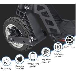 Solid dæk, massiv gummi 10x2.75-6.5 -- 70-65-6.5 -- 10x2.70-6.5  - 7 Solid dæk, massiv gummi 10x2.75-6.5 -- 70-65-6.5 -- 10x2.70