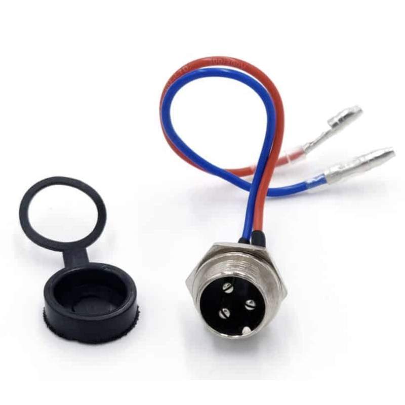 Porta de carregamento para conector GX16 para scooter, bicicleta ou veículo elétrico  - 1 Porta de carregamento para conector GX