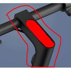 Base schermo o supporto manubrio per monopattino elettrico Xiaomi Scooter 4 Ultra Xiaomi - 1 Base schermo o supporto manubrio pe