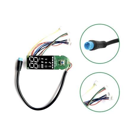 Panel de control - pantalla para Ninebot Max G30 con dos cables independientes para maneta de freno Segway - Ninebot - 3 Panel d