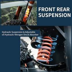 Monorim e-Moto Electric Wish007, 55 km/h, motore da 1500 W, batteria da 21 Ah, sospensioni idrauliche regolabili Monorim - 9 Mon