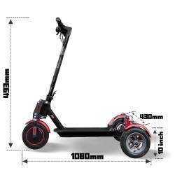 Monorim T0S Ultra x3Wheel motor 350w akkumulátor 7800mah sebesség 30km/s Monorim - 3 Monorim T0S Ultra x3Wheel motor 350w akkumu