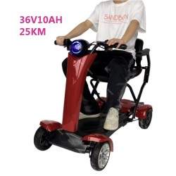 Firehjulet foldbar el-scooter med stol til ældre Segway - Ninebot - 5  