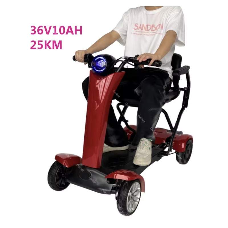 Firehjulet foldbar el-scooter med stol til ældre Segway - Ninebot - 5  