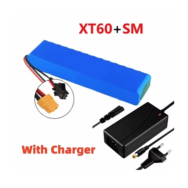 20000mah 48v batteri med 54,6v 2a oplader xt60-dc, bullet-sm, T plug-dc, xt60-sm, xt60-plug KROXNE - 3  