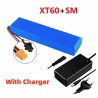20000mah 48v batteri med 54,6v 2a oplader xt60-dc, bullet-sm, T plug-dc, xt60-sm, xt60-plug KROXNE - 3  