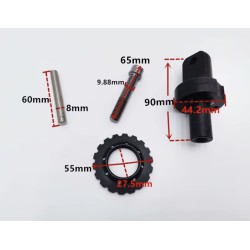 Sistema di piegatura per il kit di riparazione della cerniera del gruppo staffa di piegatura Kugoo G1 Zero 10x bullone Zero - 3 