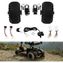 DIY Conversie Kit (2 motoren, controller en gashendel) - Luchtbanden - Go Kart, Rolstoel KROXNE - 7  