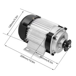 Elektromos tricikli készlet (kefe nélküli villanymotor, vezérlő, fojtószelep) 48v 500w 750w KROXNE - 21  